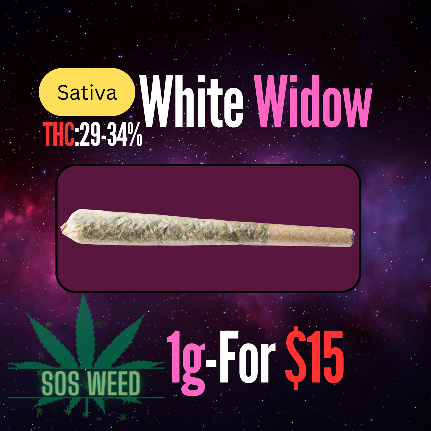 (1g) White Widow (Sativa) AAAA