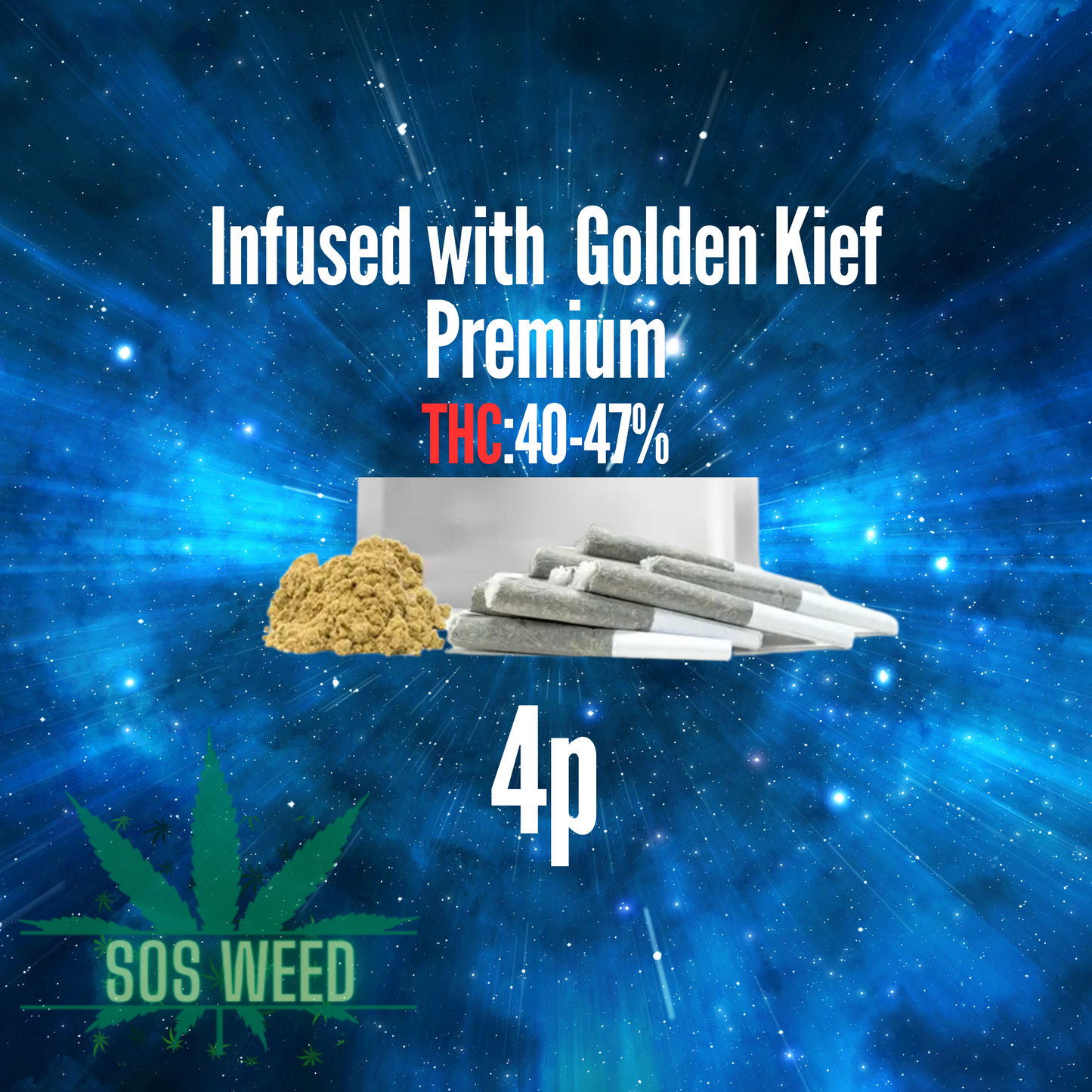 AAAA (Infused) Pre Rolls – Strawberry Frost (4p)