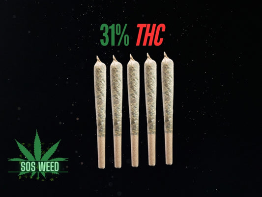 AAAA Pink Kush Pre-Rolls – Indica (5-Pack)