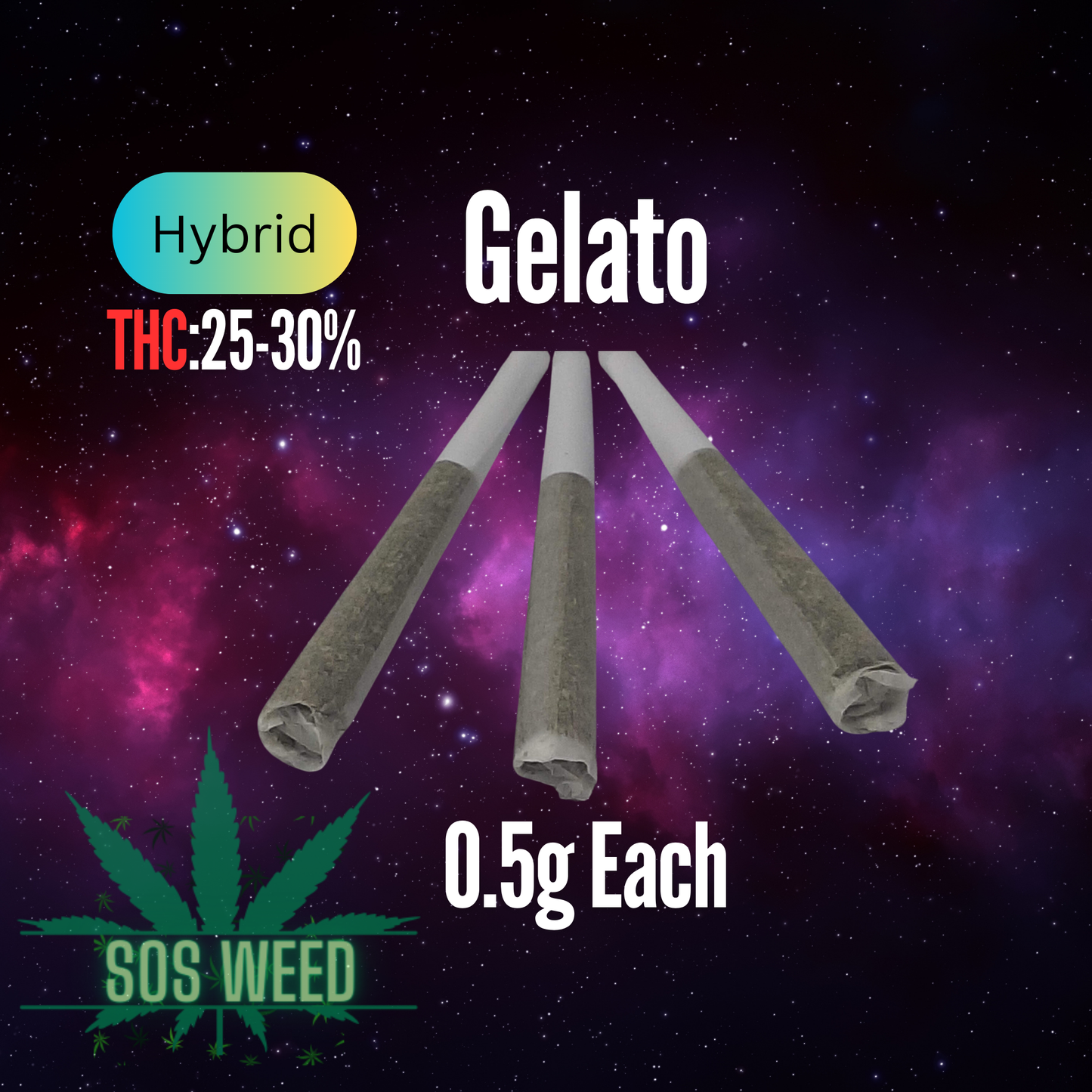 (0.5g) Gelato (Hybrid) 5p